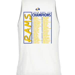 RAMS SUPER BOWL CHAMPIONS ROSTER SHIRT Los Angeles Rams 2022 Super Bowl LVI Champions CATT white back.jpg