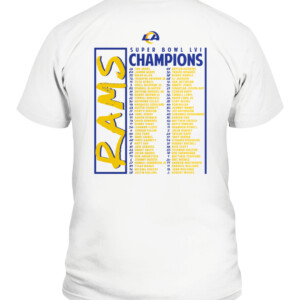 RAMS SUPER BOWL CHAMPIONS ROSTER SHIRT Los Angeles Rams 2022 Super Bowl LVI Champions CAVN white back.jpg