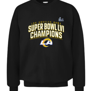 RAMS SUPER BOWL CHAMPIONS SCHEDULE SHIRT Los Angeles Rams 2022 Super Bowl LVI Champions CACS black front.jpg
