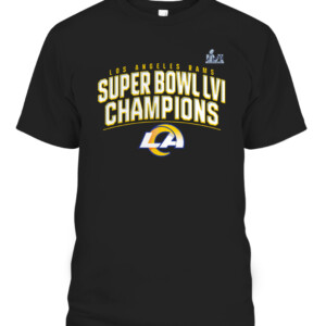 RAMS SUPER BOWL CHAMPIONS SCHEDULE SHIRT Los Angeles Rams 2022 Super Bowl LVI Champions CAPT black front.jpg