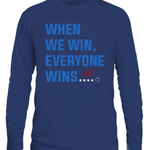 WHEN WE WIN, EVERYONE WINS SHIRT MEGAN RAPINOE USWNT CALS navy front.jpg