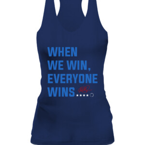 WHEN WE WIN, EVERYONE WINS SHIRT MEGAN RAPINOE USWNT CAWT navy front.jpg