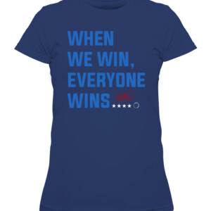WHEN WE WIN, EVERYONE WINS SHIRT MEGAN RAPINOE USWNT CAWTS navy front.jpg