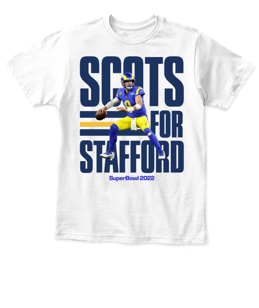 Scots for Stafford:' Highland Park HS grad Matthew Stafford shirts sell out  ahead of Super Bowl