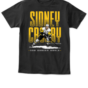 Sidney Crosby Pittsburgh 500 Goals Shirt SIDNEY CROSBY Pittsburgh Penguins APKT black front.jpg
