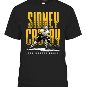 Sidney Crosby Pittsburgh 500 Goals Shirt SIDNEY CROSBY Pittsburgh Penguins CABT black front.jpg