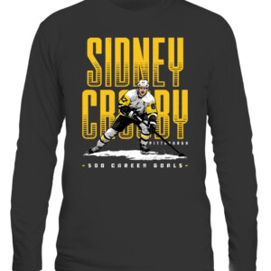 Sidney Crosby Pittsburgh 500 Goals Shirt SIDNEY CROSBY Pittsburgh Penguins CALS black front.jpg