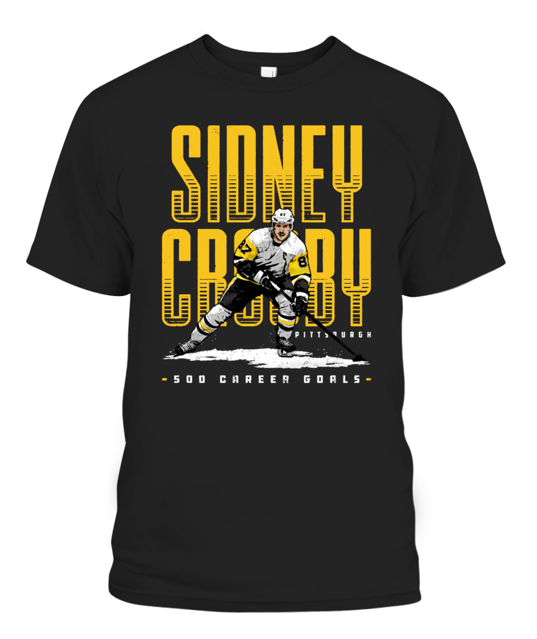 Sidney Crosby Pittsburgh 500 Goals Shirt SIDNEY CROSBY Pittsburgh Penguins-CAPT-black-front.jpg Sidney Crosby Pittsburgh 500 Goals Shirt SIDNEY CROSBY Pittsburgh Penguins CAPT black front.jpg