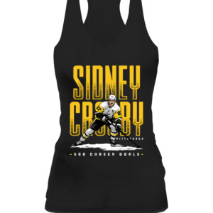 Sidney Crosby Pittsburgh 500 Goals Shirt SIDNEY CROSBY Pittsburgh Penguins CAWT black front.jpg