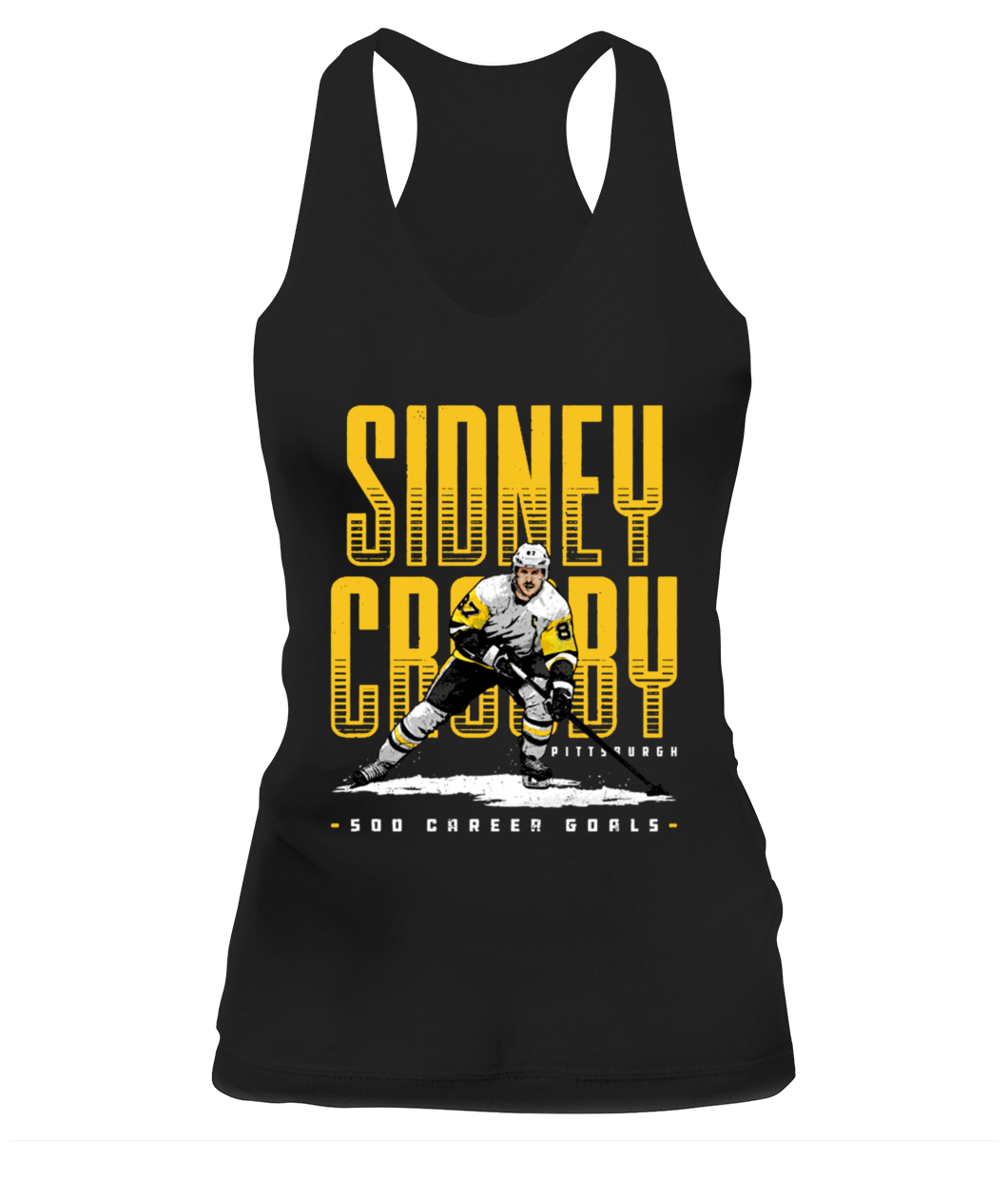 Sidney Crosby Pittsburgh 500 Goals Shirt SIDNEY CROSBY Pittsburgh Penguins-CAWT-black-front.jpg Sidney Crosby Pittsburgh 500 Goals Shirt SIDNEY CROSBY Pittsburgh Penguins CAWT black front.jpg