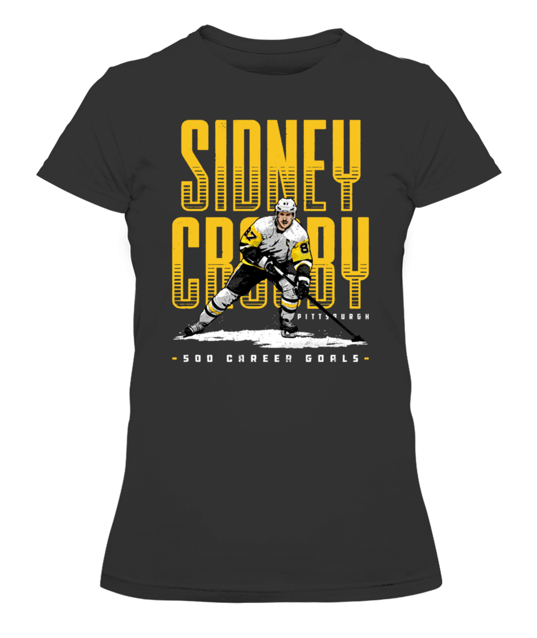 Sidney Crosby Pittsburgh 500 Goals Shirt SIDNEY CROSBY Pittsburgh Penguins-CAWTS-black-front.jpg Sidney Crosby Pittsburgh 500 Goals Shirt SIDNEY CROSBY Pittsburgh Penguins CAWTS black front.jpg