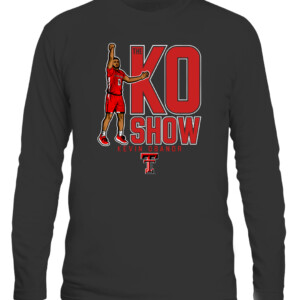 KEVIN OBANOR THE KO SHOW SHIRT Texas Tech Red Raiders BASKETBALL CALS black front.jpg