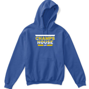 CHAMPS HOUSE SHIRT Los Angeles Rams 2022 Super Bowl LVI Champions APKH royal front.jpg