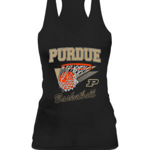 PURDUE BASKETBALL SHIRT Purdue Boilermakers Mackey Arena CAWT black front.jpg