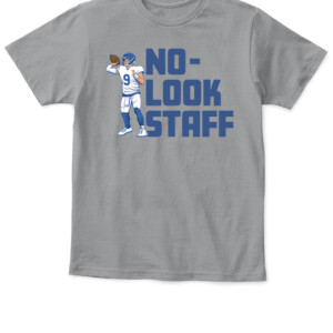 NO LOOK STAFF SHIRT MATTHEW STAFFORD Los Angeles Rams 2022 Super Bowl LVI Champions APKT sport grey front.jpg