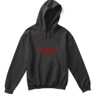 STRANGER CHONK SHIRT Funny Stranger Things chonk cat APKH black front.jpg