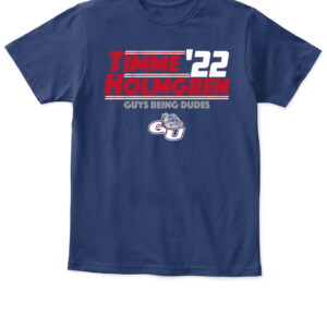TIMME HOLMGREN '22 SHIRT Drew Timme and Chet Holmgren Gonzaga Bulldogs Basketball APKT navy front.jpg