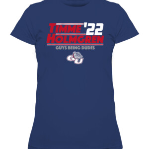 TIMME HOLMGREN '22 SHIRT Drew Timme and Chet Holmgren Gonzaga Bulldogs Basketball CAWTS navy front.jpg