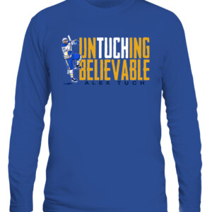 UNTUCHING BELIEVABLE SHIRT ALEX TUCH Buffalo Sabers CALS royal front.jpg