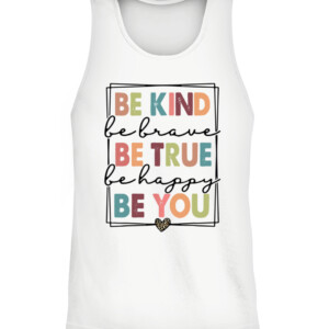 Be Kind Be Brave Be True Be Happy Be You Leopard Heart Women T Shirt CATT white front.jpg