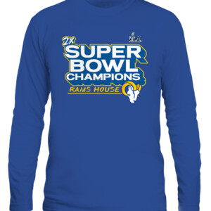 RAMS SUPER BOWL Champions Parade Celebration SHIRT Los Angeles Rams 2022 Super Bowl LVI Champions CALS royal front.jpg