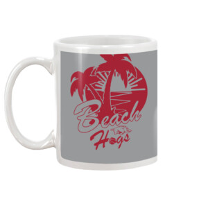 Beach Hogs Shirt Arkansas Razorbacks #BeachHogs grey front.jpg