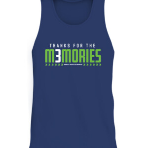 THANKS FOR THE MEMORIES SHIRT Russell Wilson, celebrate Russ's last 10 years in Seattle, Seattle Seahawks CATT navy front.jpg