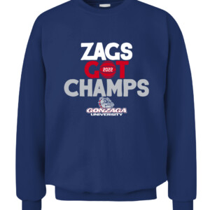ZAGS GOT CHAMPS SHIRT Gonzaga Bulldogs CACS navy front.jpg