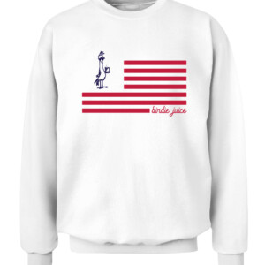 Birdie Juice Flag T Shirt CACS white front.jpg