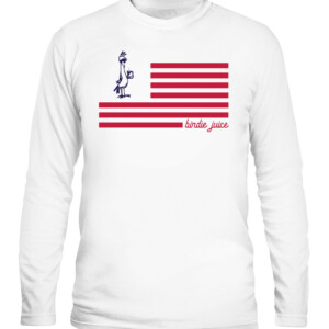 Birdie Juice Flag T Shirt CALS white front.jpg