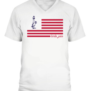 Birdie Juice Flag T Shirt CAVN white front.jpg