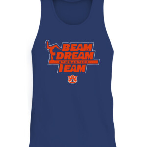 BEAM DREAM TEAM SHIRT AUBURN GYMNASTICS, AUBURN TIGERS CATT navy front.jpg