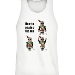 How To Praise The Dun Shirt solaire knight, solar knight, DARK SOULS CATT white front.jpg