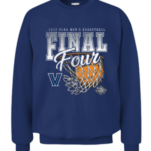 Villanova Wildcats FINAL FOUR SHIRT Villanova Wildcats 2022 NCAA Men's Basketball Tournament March Madness Final Four CACS navy front.jpg