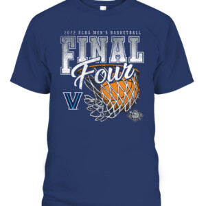 Villanova Wildcats FINAL FOUR SHIRT Villanova Wildcats 2022 NCAA Men's Basketball Tournament March Madness Final Four CAPT navy front.jpg