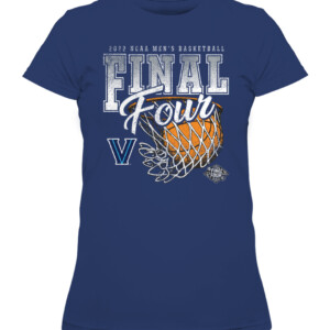 Villanova Wildcats FINAL FOUR SHIRT Villanova Wildcats 2022 NCAA Men's Basketball Tournament March Madness Final Four CAWTS navy front.jpg