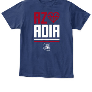 AZ LOVES ADIA SHIRT Arizona Women's Basketball, Arizona Wildcats APKT navy front.jpg