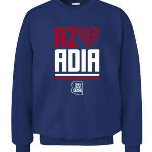 AZ LOVES ADIA SHIRT Arizona Women's Basketball, Arizona Wildcats CACS navy front.jpg