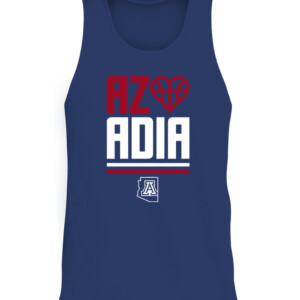 AZ LOVES ADIA SHIRT Arizona Women's Basketball, Arizona Wildcats CATT navy front.jpg