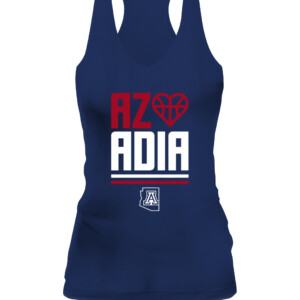AZ LOVES ADIA SHIRT Arizona Women's Basketball, Arizona Wildcats CAWT navy front.jpg