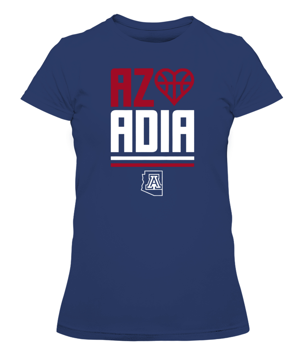 AZ LOVES ADIA SHIRT Arizona Women's Basketball, Arizona Wildcats AZ LOVES ADIA SHIRT Arizona Women's Basketball, Arizona Wildcats