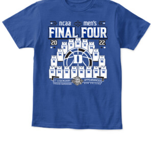 Duke FINAL FOUR Roster SHIRT Duke Blue Devils 2022 NCAA Men's Basketball Tournament March Madness Final Four APKT royal front.jpg