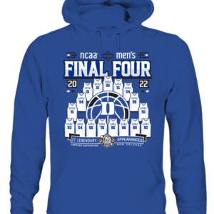 Duke FINAL FOUR Roster SHIRT Duke Blue Devils 2022 NCAA Men's Basketball Tournament March Madness Final Four CAUH royal front.jpg