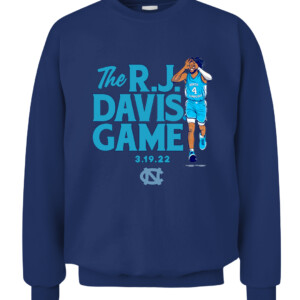THE R.J. DAVIS GAME SHIRT R.J. Davis, Final Four, North Carolina Tar Heels