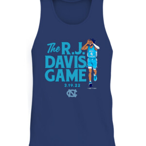 THE R.J. DAVIS GAME SHIRT R.J. Davis, Final Four, North Carolina Tar Heels