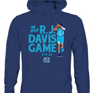 THE R.J. DAVIS GAME SHIRT R.J. Davis, Final Four, North Carolina Tar Heels