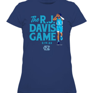 THE R.J. DAVIS GAME SHIRT R.J. Davis, Final Four, North Carolina Tar Heels