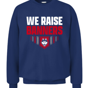 WE WANT UCONN SHIRT UConn Women's Basketball, 2022 Big East Tournament Champions, Connecticut Huskies CACS navy front.jpg