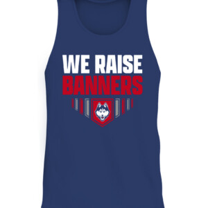 WE WANT UCONN SHIRT UConn Women's Basketball, 2022 Big East Tournament Champions, Connecticut Huskies CATT navy front.jpg
