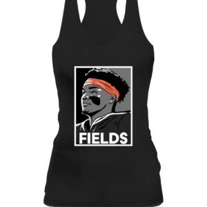 FIELDS SHIRT Justin Fields, Chicago Bears CAWT black front.jpg